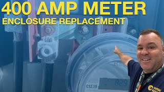 400 AMP Underground Meter Replacement JCPL  Mantoloking NJ [upl. by Feliza]