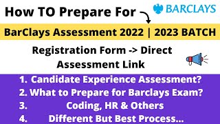 How To Prepare For Barclays Assessment  Candidate Experience Related to Assessment  2022  2023 [upl. by Grata]