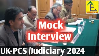 Uttarakhand PCSJudiciary Mock Interview 2024 [upl. by Atnamas]