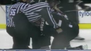 Cody McCormick vs Nicklas Grossman Oct 18 2008 [upl. by Fleurette371]