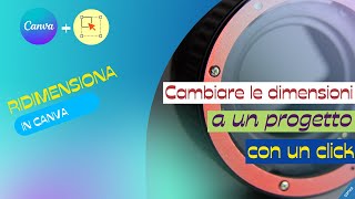 CANVA Ridimensionare un progetto con un click [upl. by Lesly817]