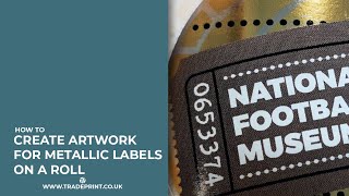 How To Create Artwork for Metallic Labels on a Roll [upl. by Natehc]