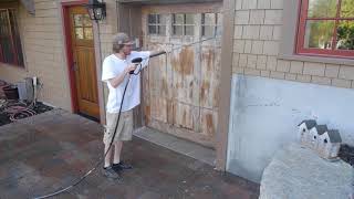 Wood garage door restoration and staining  Minneapolis  St Paul MN [upl. by Nivonod]