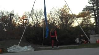 Iowa State University Flame Thrower Juggler Laura Ernst Kinetic Entertainment [upl. by Hammock441]