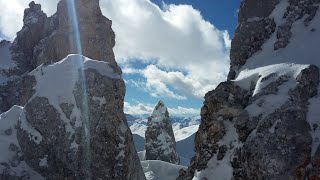 prächtige Skitouren im Rätikon  Sulzfluh Großer Drusenturm Drusentor Lindauer Hütte [upl. by Rosina]