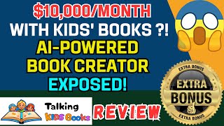 Talking KidsBooks Review  AI Book Creator  Amazon KDP  Interactive Kids Books  Make Money Online [upl. by Aierb]