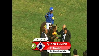 Queen Envied with P Trevor up wins The Golconda Oaks Gr 2 2023 [upl. by Atikel]