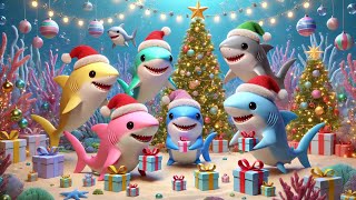 Christmas Sharks l Baby Shark Christmas Song featuring Finny The Shark l Santa Shark babyshark [upl. by Ykroc768]