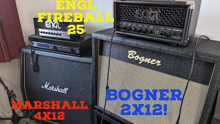 Engl Fireball 25  Room Sound Bogner 2x12 OS  Marshall 4x12 [upl. by Elyrehc]