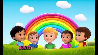 Regenbogen Lied  Kinderlieder  zum mit singen mit Text [upl. by Oecile]