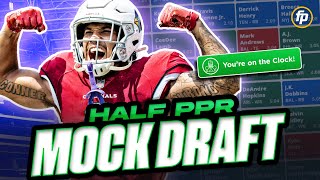 Its Here The FantasyPros HALFPPR MOCK DRAFT 2024 Fantasy Football [upl. by Letha560]