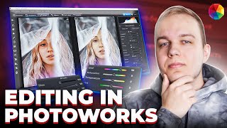 How to edit photos in PhotoWorks Photo editing tutorial for beginners in PhotoWorks [upl. by Kensell]