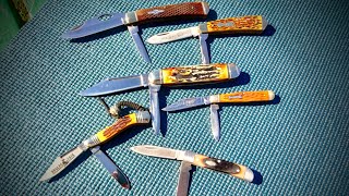 Jack Knife  Equal end  cigar doglegged Coke bottle bullet end and quottrick lockquot jack knives [upl. by Rust629]