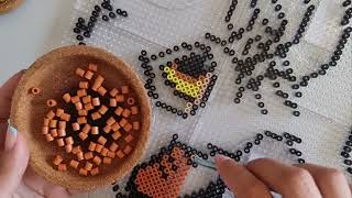 Primera placa junts hamabeads disney [upl. by Hsirap295]