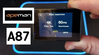 Apeman A87 4K Action Camera Review 2021 [upl. by Ayet]