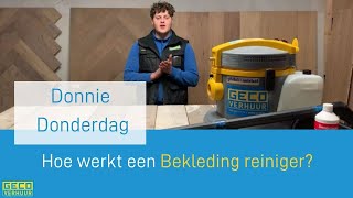 Hoe werkt Bekleding Reiniger  Uitleg over Bekleding en Tapijtreiniger  GECO Verhuur [upl. by Ahael]