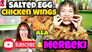 Paano magluto ng Salted Egg Chicken Wings ala Merbeki pinoyvlogs foodvlogs chickenwing merbeki [upl. by Nanci]