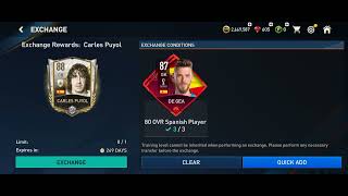 Exchange Old Fifa Mobile  Carles Puyol [upl. by Ham]