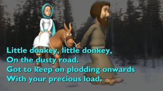 Little Donkey with lyrics for congregations [upl. by Issej162]