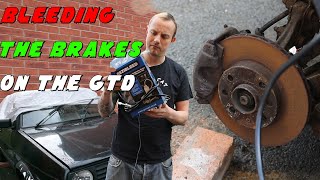 Bleeding the Brakes on the MK2 Golf GTD [upl. by Atnuahsal]