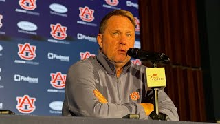 Auburns Hugh Freeze talks bowl prep roster and more [upl. by Ecnarret]