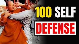 100 Shaolin Kung Fu Self Defense Techniques👊 How To Protect Yourself [upl. by Chasse669]