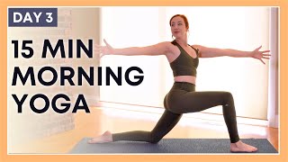 15 min Wednesday Morning Yoga Twists  DAY 3 [upl. by Ynneg825]