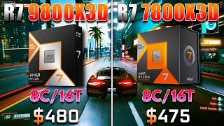 Ryzen 7 9800X3D vs Ryzen 7 7800X3D  PC Gameplay Tested [upl. by Lindell]