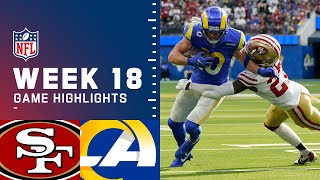 49ers vs Rams Week 18 Highlights  NFL 2021 [upl. by Anaihr]