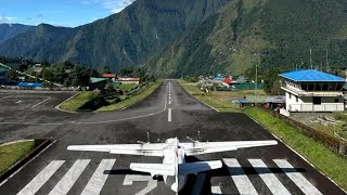 World dengrous airport lukla nepal landing and take of ✈️✈️ [upl. by Nitsed]