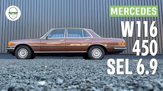 Evergreen Mercedes W116 450 SEL 69 test PL Pertyn Ględzi [upl. by Chavez]