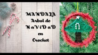 Arbol de Navidad en MANDALA tejido a crochet Tutorial paso a paso Moda a Crochet [upl. by Ambrosia488]