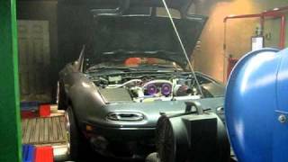 Turbo Miata dyno pull  DSG [upl. by Yessydo471]