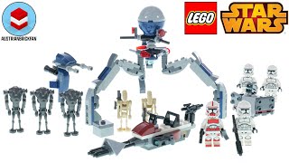 LEGO Star Wars 75372 Clone Trooper amp Battle Droid Battle Pack – LEGO Speed Build Review [upl. by Aihsek]