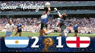 Argentina 21 England quotHand of God goalquot 1986 FIFA World Cup  ALL GOALS amp HIGHLIGHTS [upl. by Boni293]