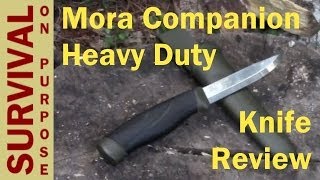 Mora Companion Heavy Duty Knife Review  Survival Knives [upl. by Htebilil]