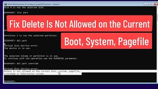 Fix Delete is not allowed on the current boot system page file Crashdump or Hibernate Volume [upl. by Susumu588]