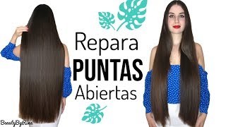 REPARA TUS PUNTAS ABIERTAS SIN CORTAR TU CABELLO EN MINUTOS [upl. by Akemaj]