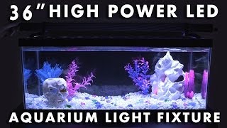 LED Aquarium Light Fixture 36quot High Power [upl. by Oiragelo486]