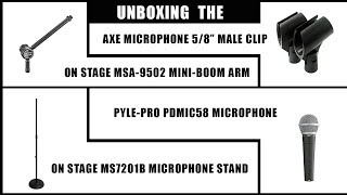 Unboxing On Stage Mic Stand and Pyle Pro Mic Setup [upl. by Nohsal880]