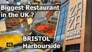 ZA ZA BAZAAR Restaurant  BRISTOL Harbourside  4K  UKs Largest Buffet all You Can Eat [upl. by Tifanie134]