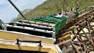 2023 Thunderation Back Row POV  Worlds BEST Arrow Mine Train  Silver Dollar City [upl. by Ellenehs]