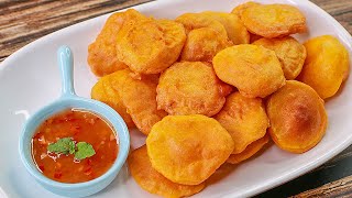 Potato Fritters Recipe  Potato Pakora  Easy Potato Snacks  Toasted [upl. by Anid]