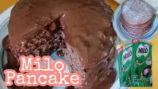 Milo pancake  easy dessert recipe [upl. by Nahpets]