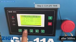 Reset The Service Time ZIQI Compressor [upl. by Meehahs]