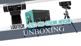 Unboxing Webcam Logitech C922 PRO STREAM [upl. by Yrad852]