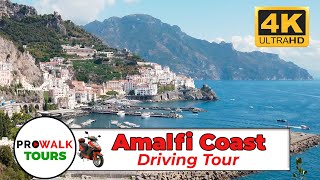 The BEST Amalfi Coast Driving Tour 4K UHD [upl. by Imailiv]