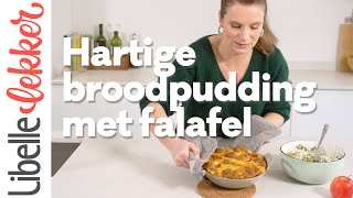 Klaar in 30 minuten hartige broodpudding met falafel [upl. by Ehsrop420]