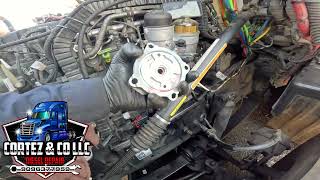 Paccar Power Steering Pump  Kenworth howto dieselrepair mechanic [upl. by Leihcar488]