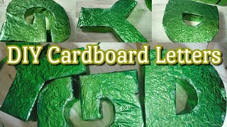 DIY 3D Cardboard Letters Standee Easy amp Cheap for BirthdaysOccasions [upl. by Evonne467]